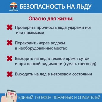 Памятка "Осторожно, тонкий лёд!"